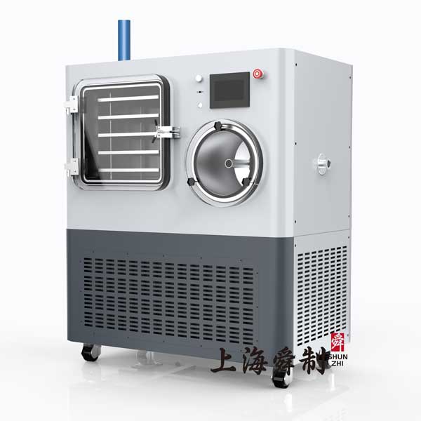 真空冷凍干燥機(jī)SZFD-50B(壓蓋型，0.55㎡，雙倉(cāng)，硅油加熱)